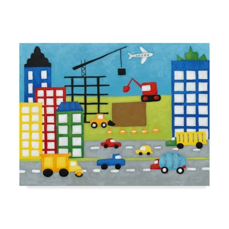 Chariklia Zarris 'Storybook Construction Site' Canvas Art,24x32